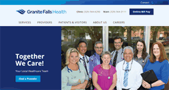 Desktop Screenshot of granitefallshealth.com